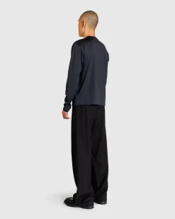 Best Jil Sander Logo Long-Sleeve T-Shirt black