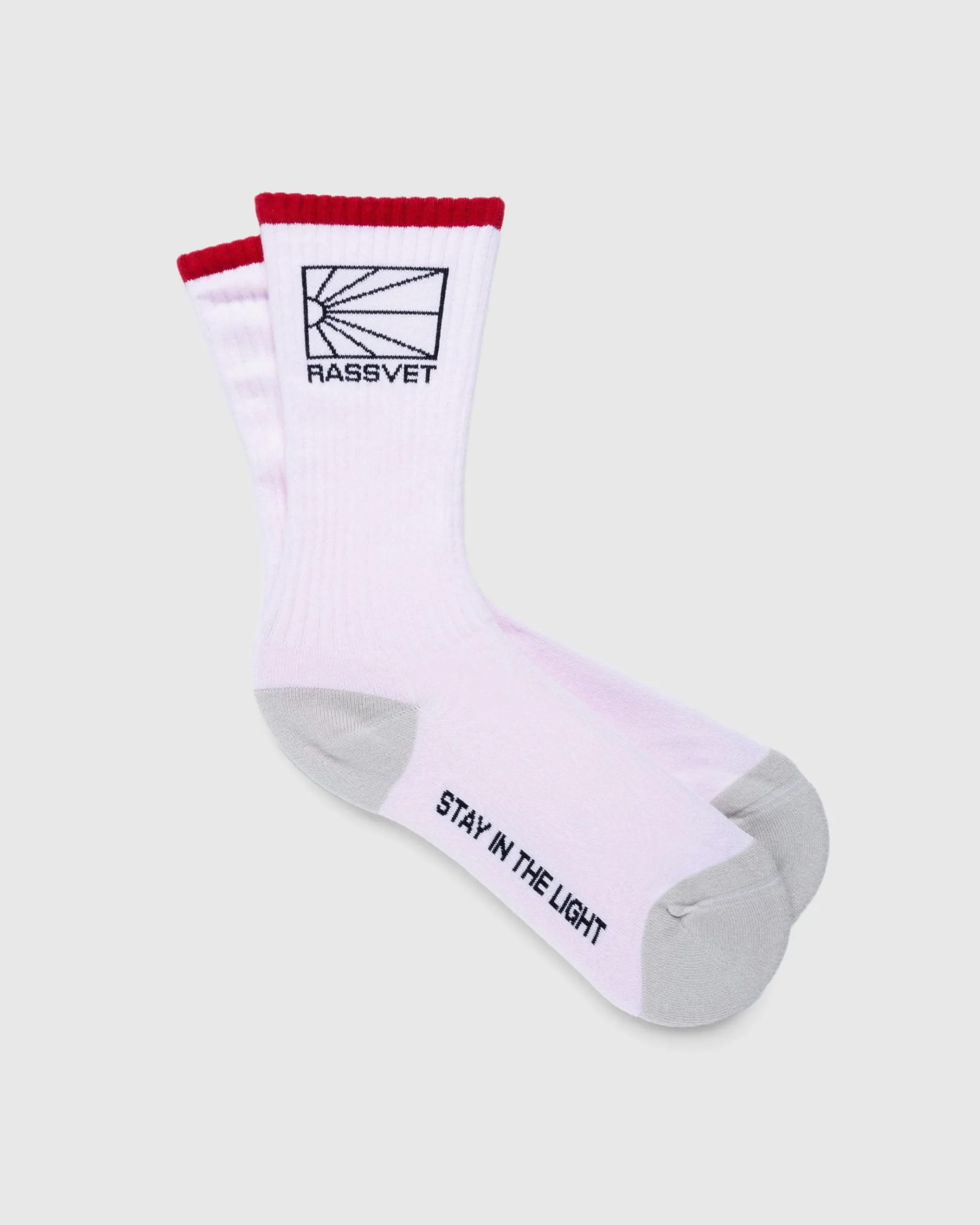 Fashion Rassvet Logo Socks Knit pink