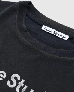 Best Acne Studios Logo T-Shirt black