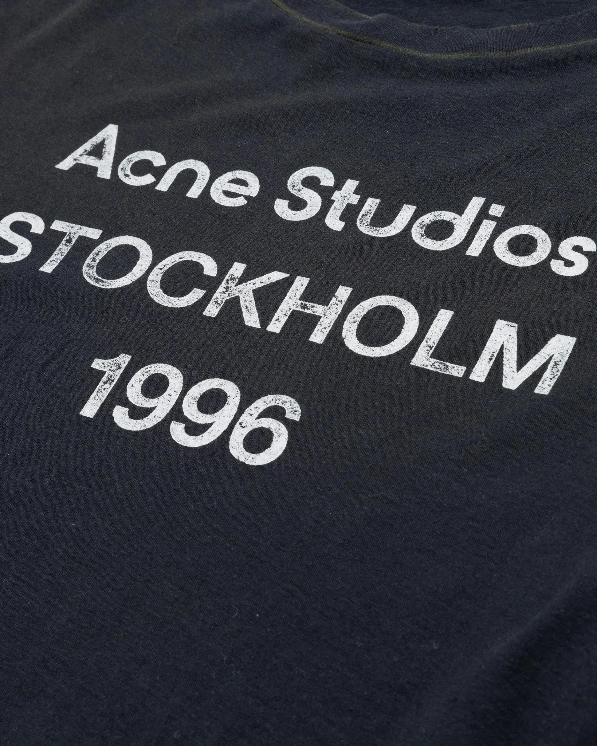 Best Acne Studios Logo T-Shirt black