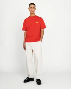 New Highsnobiety Logo T-Shirt Dusty Red dustyred