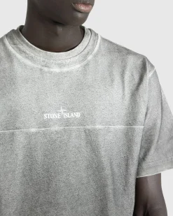 Online Stone Island Logo T-Shirt Lead Grey leadgrey