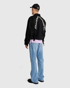 Best Sale Stockholm Surfboard Club Logo Work Jacket black