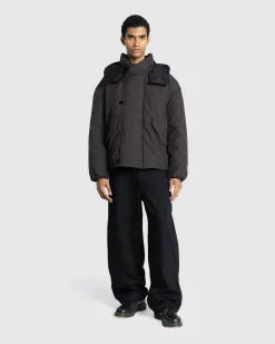 Store Lemaire Long Puffer Jacket espresso