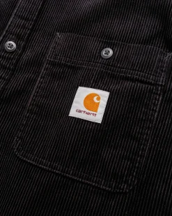 Discount Carhartt WIP Long-Sleeve Flint Shirt black/rinsed