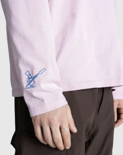 Clearance Beigel Bake Long-Sleeve Logo Tee Pink lightpink