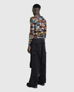 Clearance Diesel Long-Sleeve Top Multi black