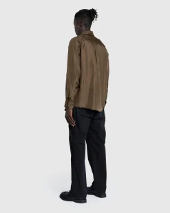 Hot Lemaire Loose Shirt Dark Tobacco darktobacco