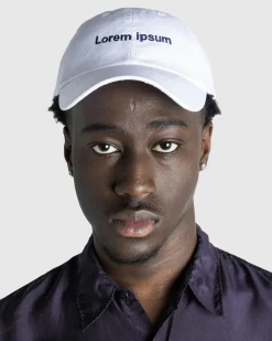 Discount HO HO COCO Lorem Ipsum Cap White/Navy whitexnavy