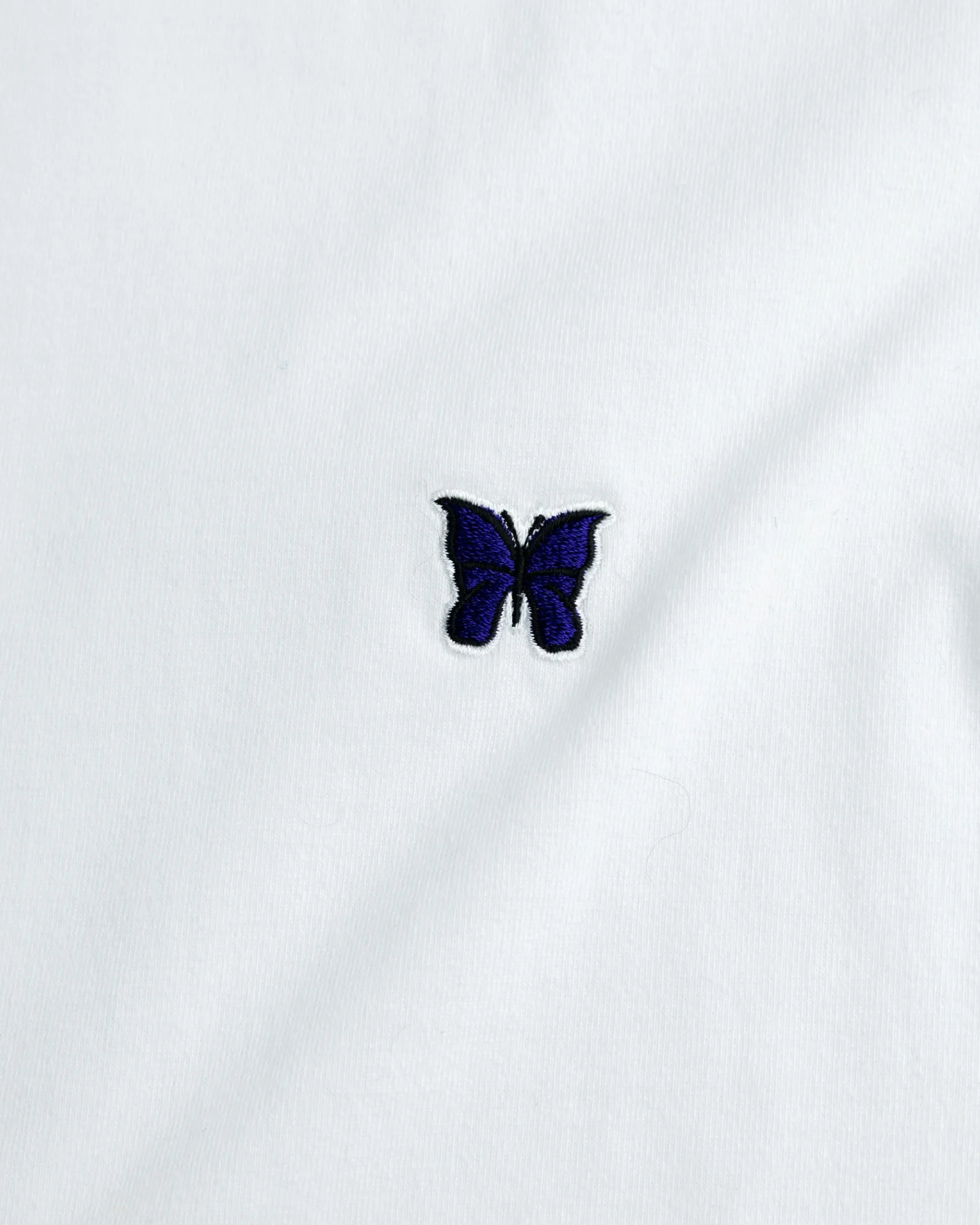 Fashion Needles L/S Mock Neck Tee Poly Jersey white