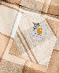 Clearance Carhartt WIP L/S Work Shirt Max cocamocha