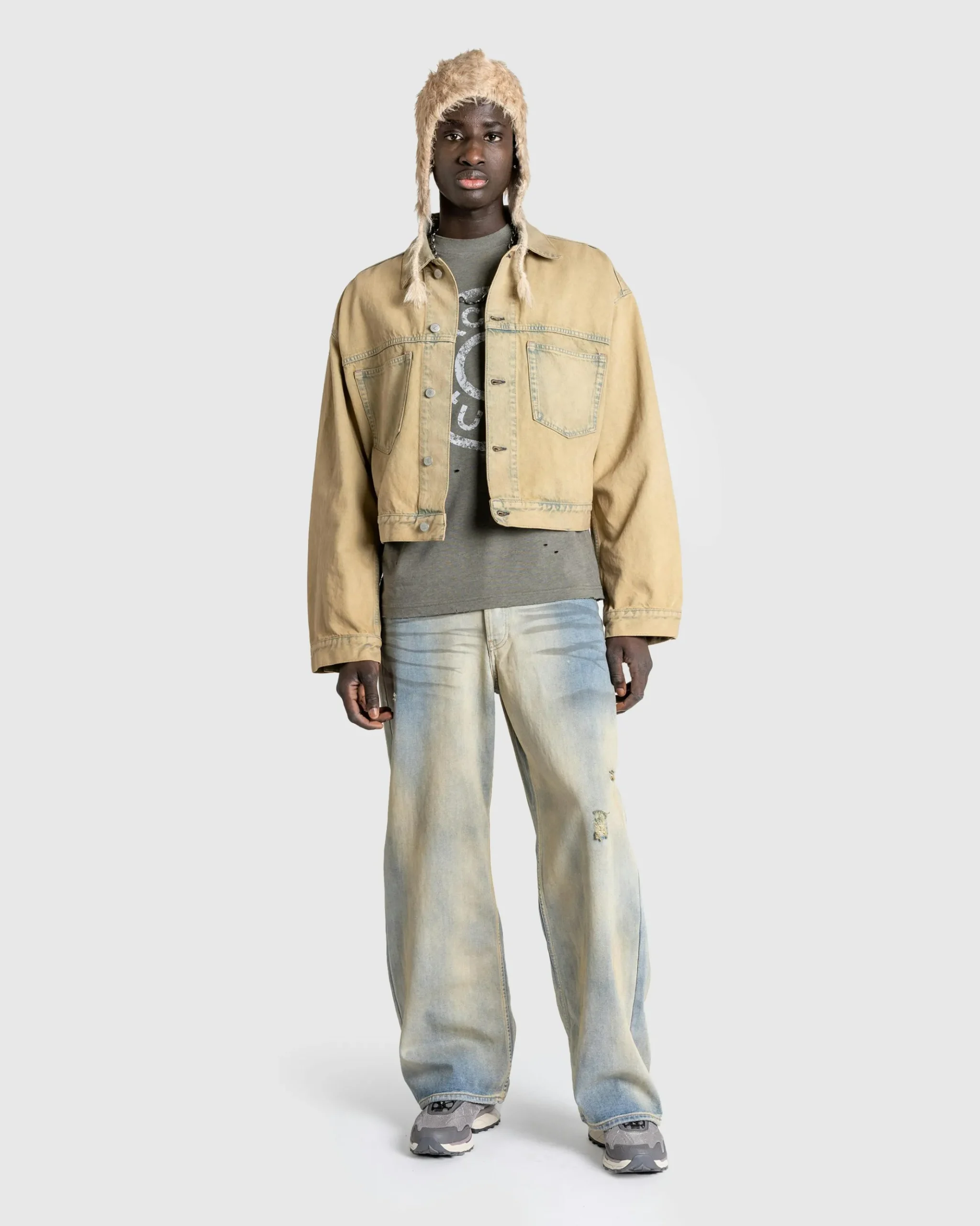 Hot Acne Studios 1981M FN Carver 5-Pocket Denim Woven lightblue