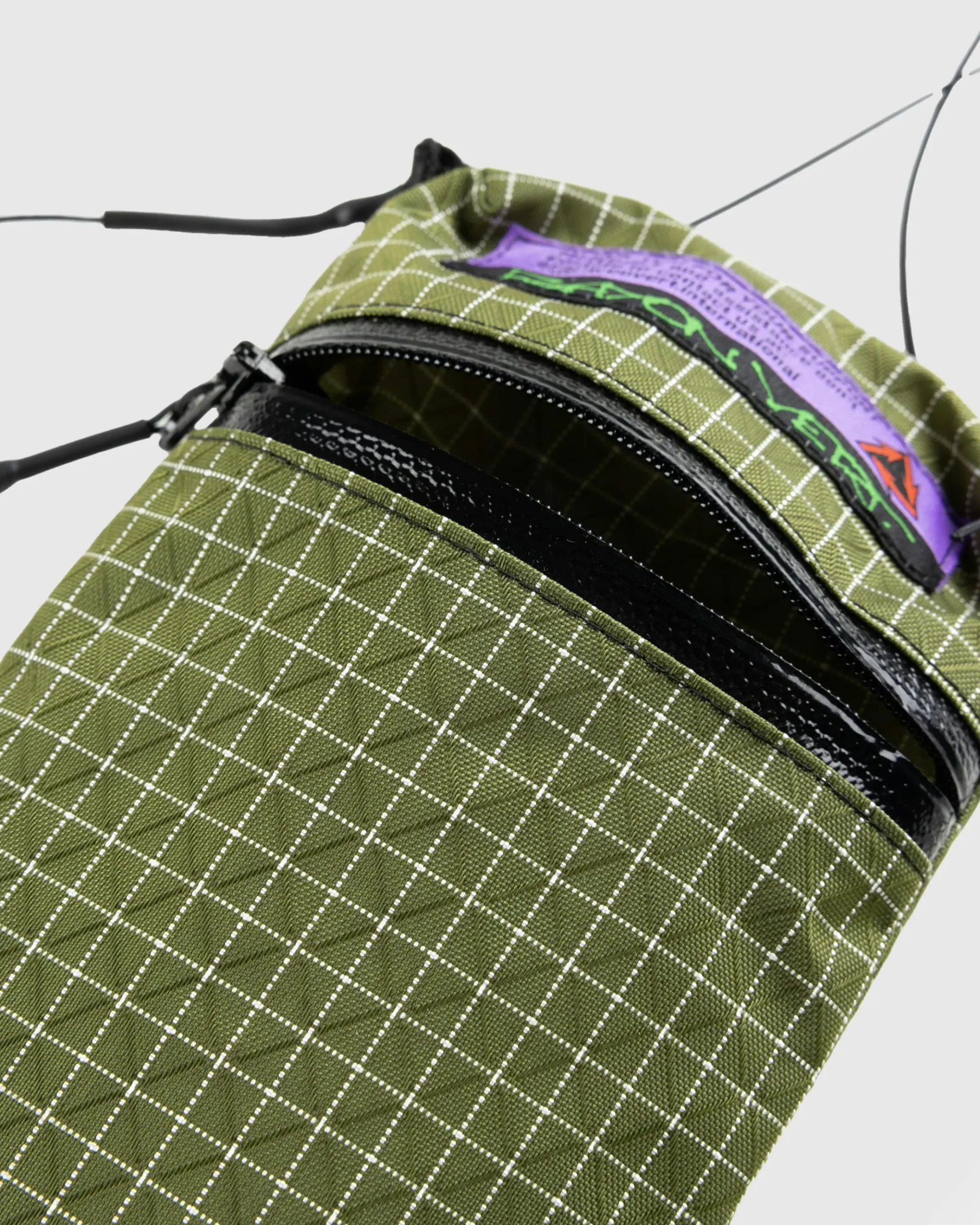 Best Sale Rayon Vert Macaroni Bag Gridstop Green gridstopgreen