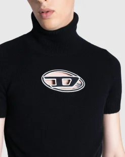 Sale Diesel M-Argaret Short-Sleeve Jumper black