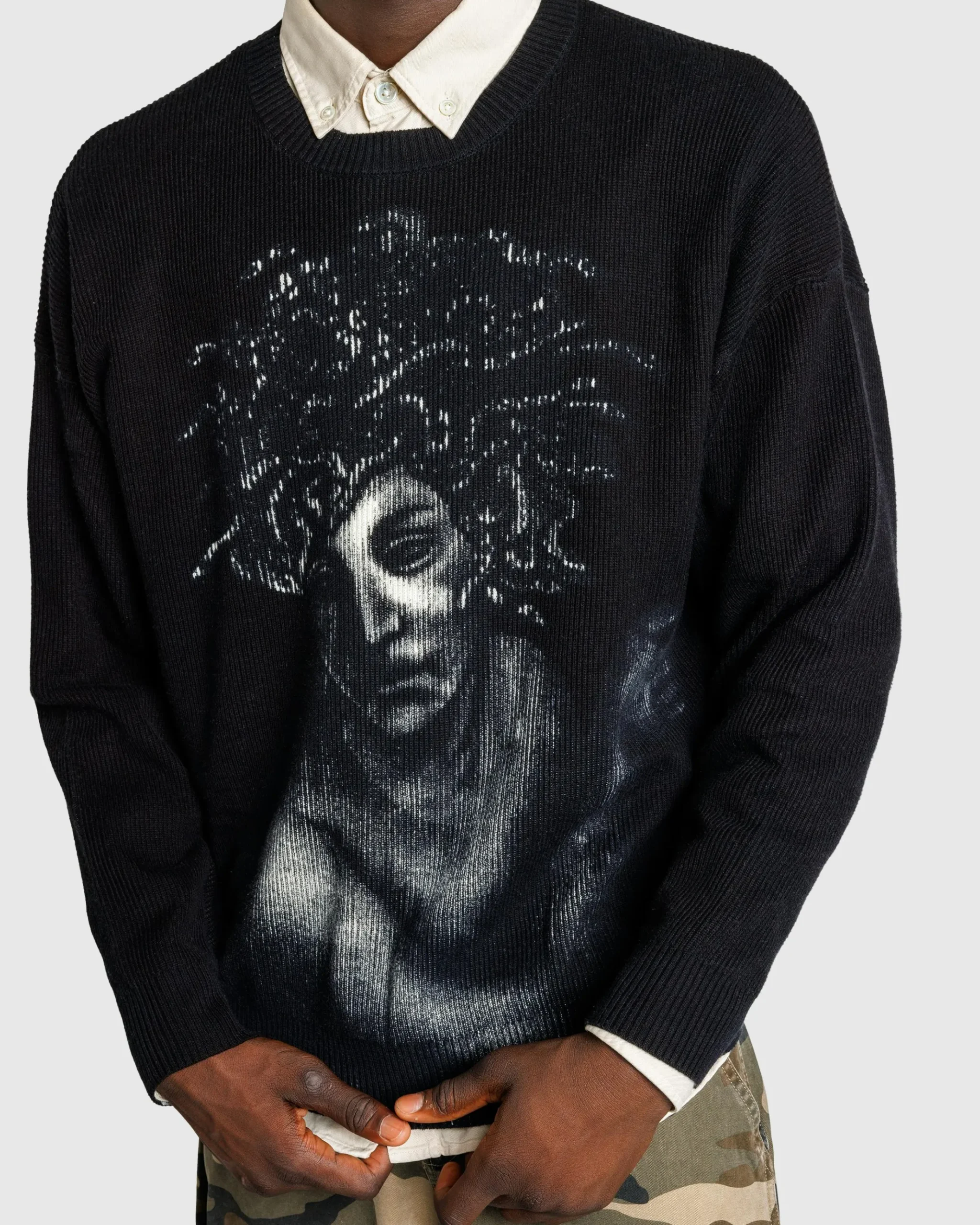 Discount Fucking Awesome Medusa Sweater black/off-white