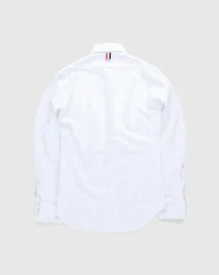 Best Sale Thom Browne Men's Pique Ruffled-Bib Tux Shirt white