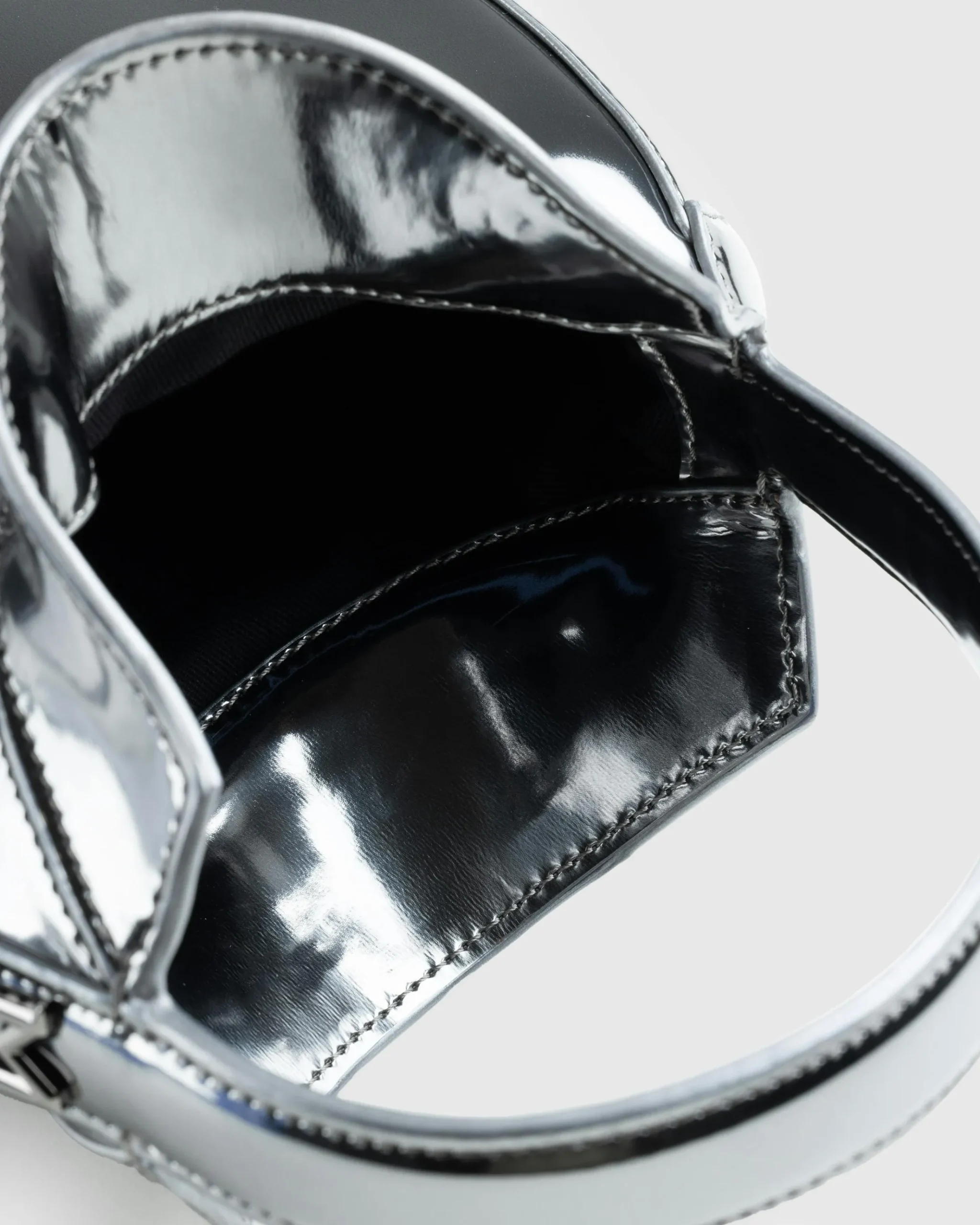 Best Sale Mugler Mini Smooth Spiral Curve 02 gunmetal