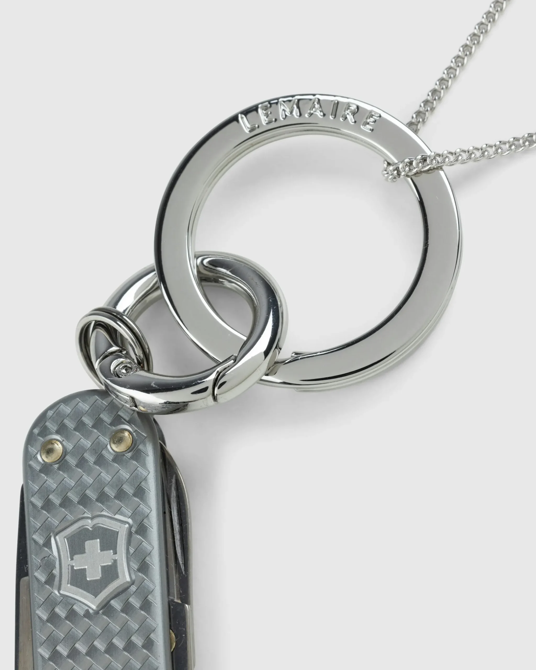 Store Lemaire Mini Swiss Knife Necklace silver