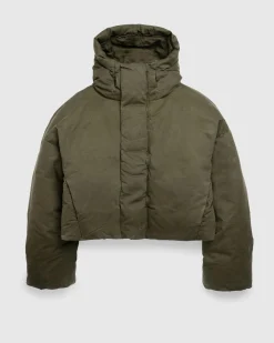 New Entire Studios MML Hooded Puffer Cotton hunter