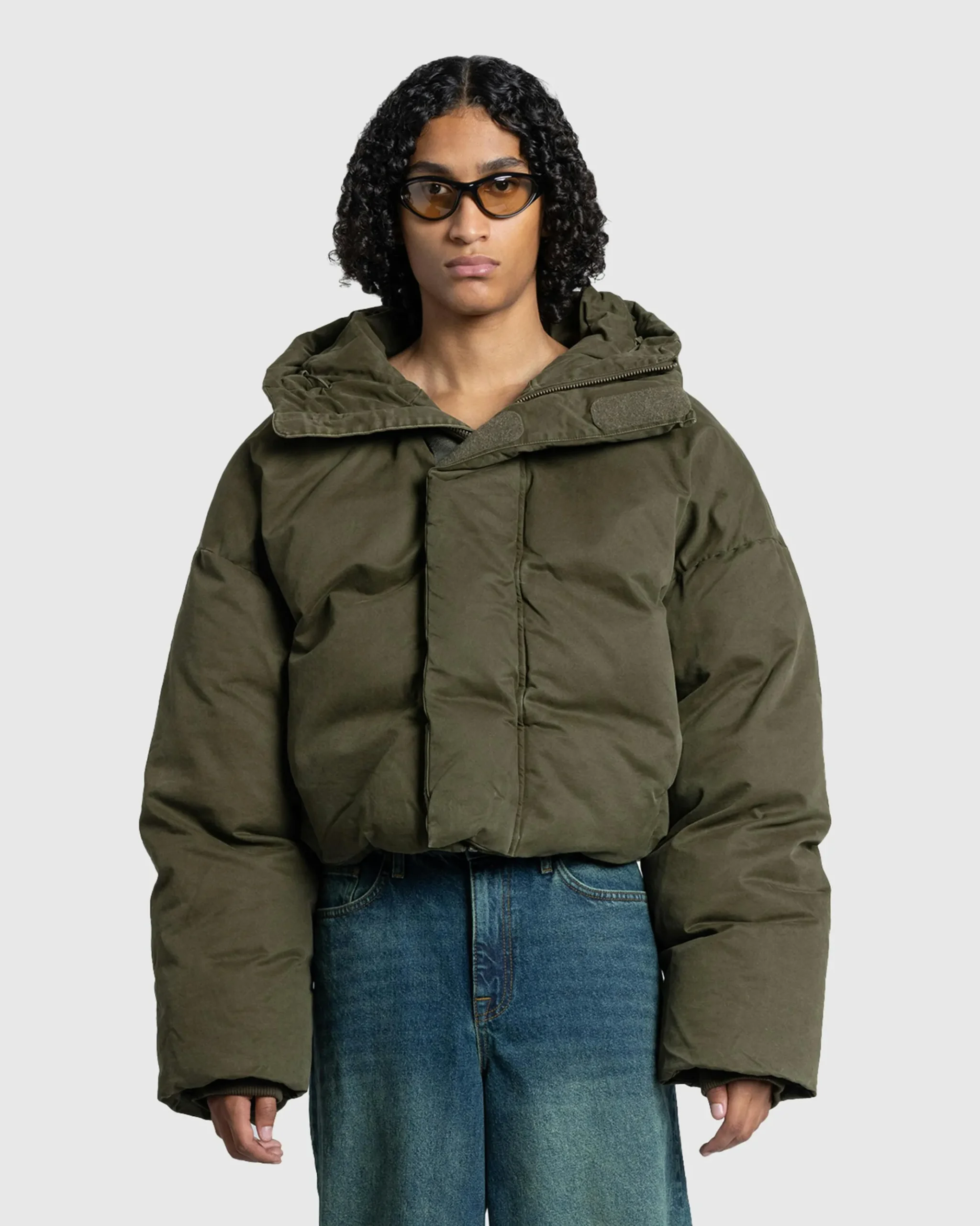 New Entire Studios MML Hooded Puffer Cotton hunter