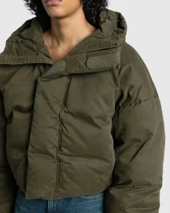 New Entire Studios MML Hooded Puffer Cotton hunter
