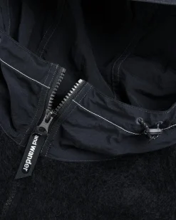 Clearance And Wander Mohair Wool Knit Hoodie black