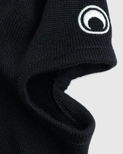 Best Sale Marine Serre Moon Logo Knit Balaclava black