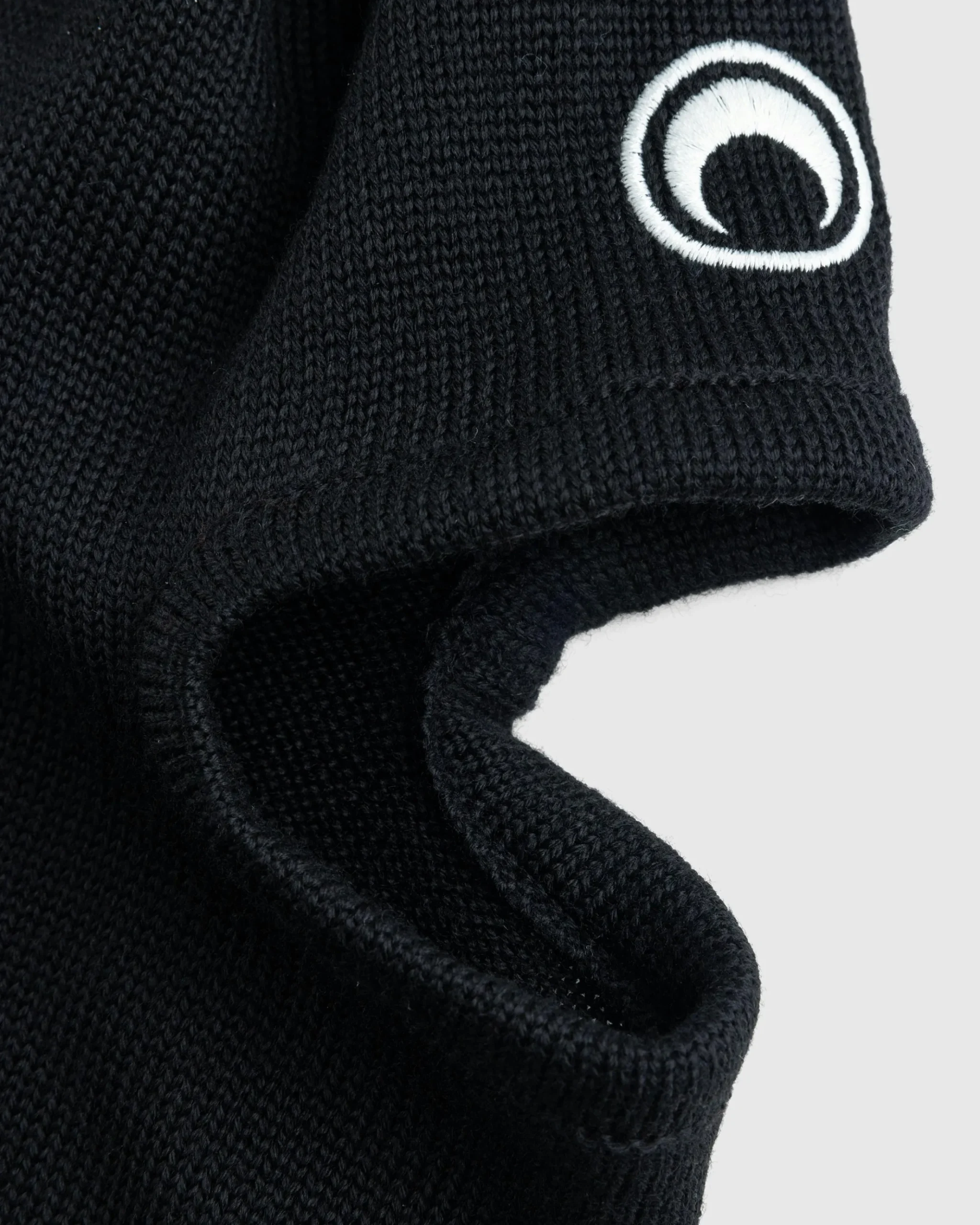 Best Sale Marine Serre Moon Logo Knit Balaclava black