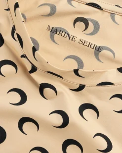 Best Marine Serre Moon Printed Jersey Second Skin Regular Top tan
