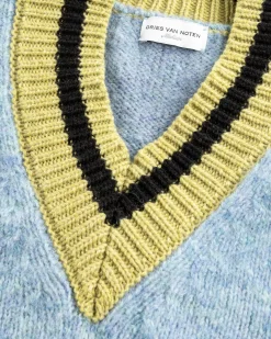 Cheap Dries van Noten Moon Sweater Light Blue lightblue