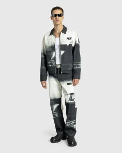 Store RUF Motion Blur Pants Black/White printed