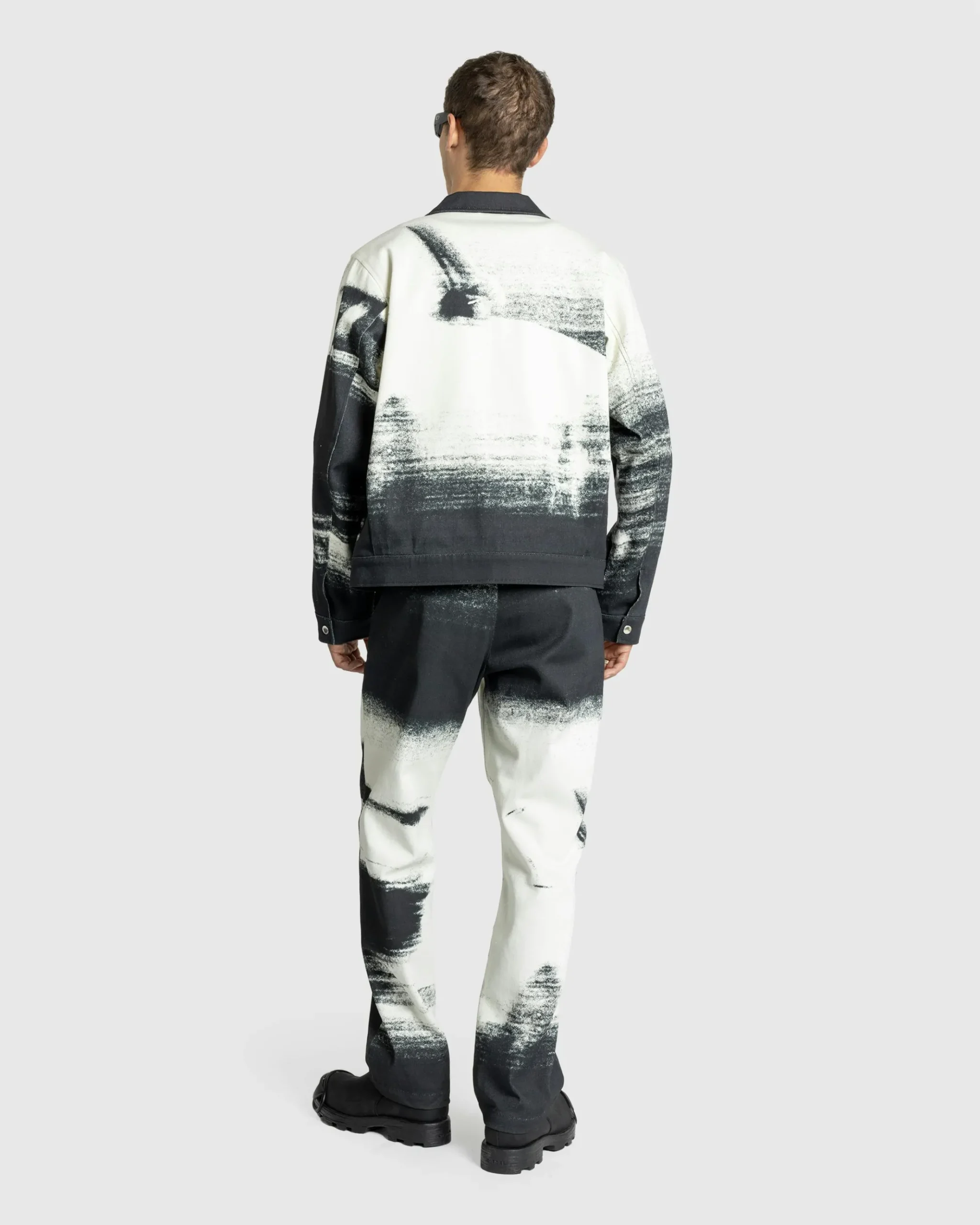 Store RUF Motion Blur Pants Black/White printed