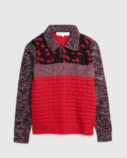 Sale J.W. Anderson Multi Stitch Polo Bright Red brightred