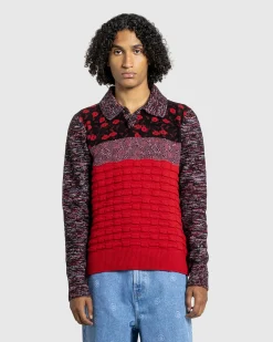 Sale J.W. Anderson Multi Stitch Polo Bright Red brightred