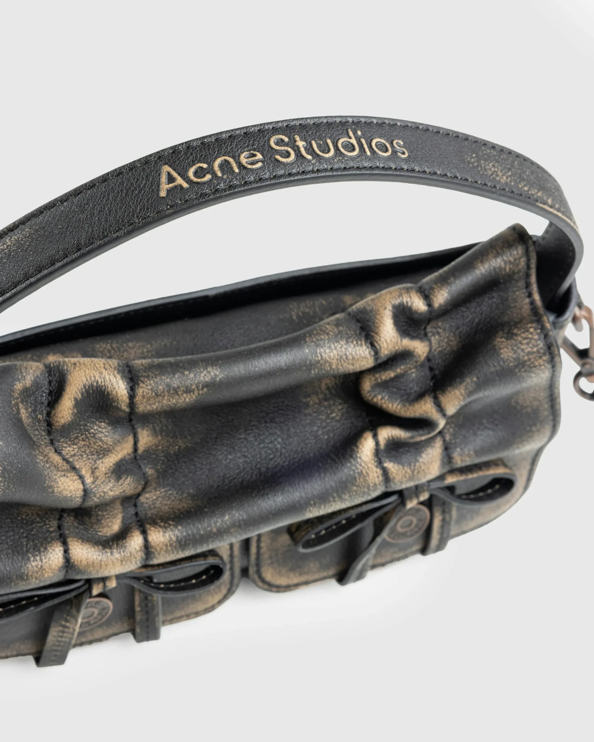 Flash Sale Acne Studios Multi-Pocket Micro Bag darkbrown/beige