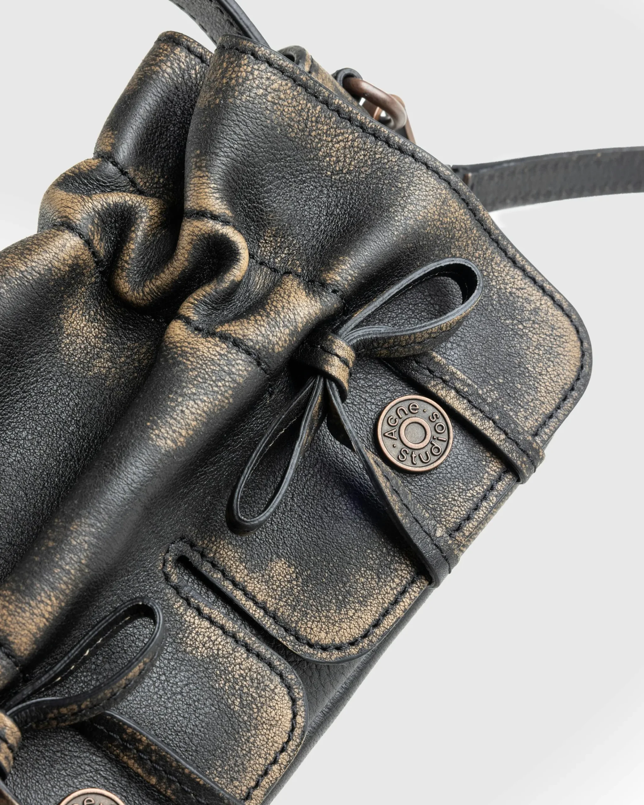 Flash Sale Acne Studios Multi-Pocket Micro Bag darkbrown/beige