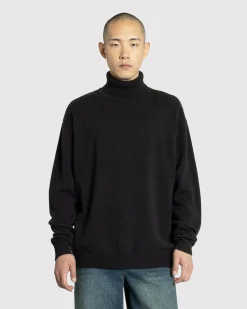 Discount Dries van Noten Muzo Turtleneck Sweater Dark Brown darkbrown