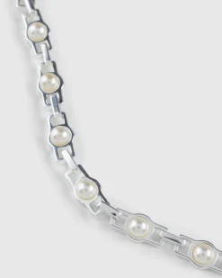 Cheap Hatton Labs Nacre Chain Sterling Silver/Cream