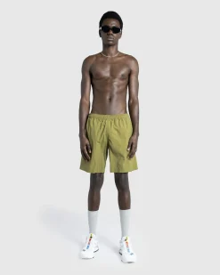 Hot Highsnobiety HS05 Natural Dyed Nylon Shorts Olive khaki