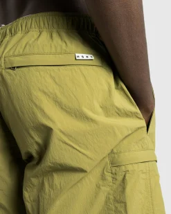 Hot Highsnobiety HS05 Natural Dyed Nylon Shorts Olive khaki