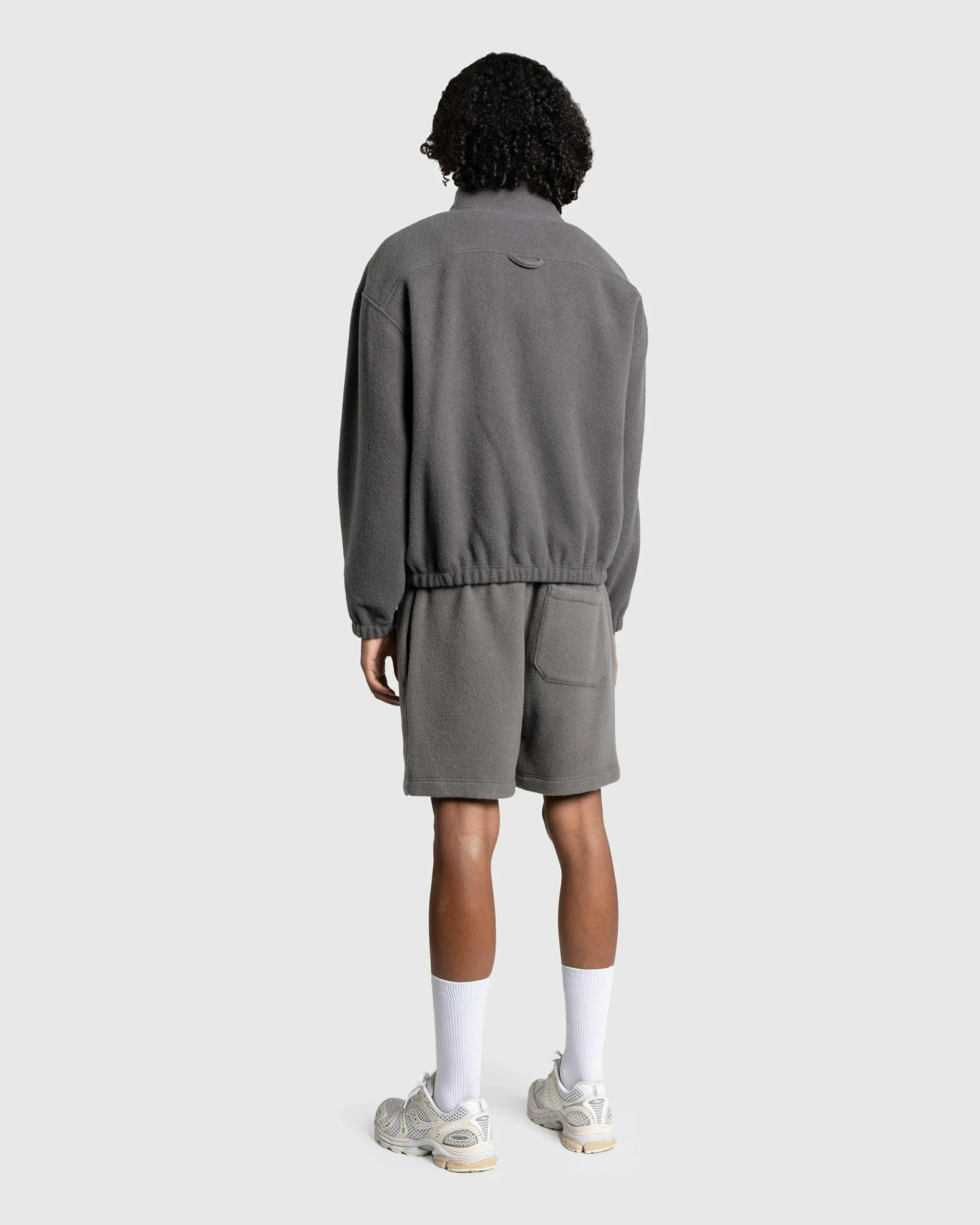 Clearance Rier Natural Fleece Shorts Castlerock grey