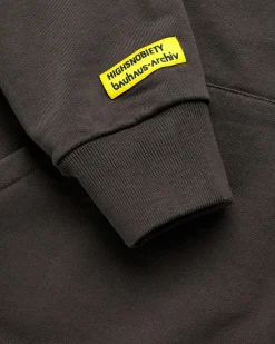 Cheap Highsnobiety Neue Baukunst Fleece Hoodie Dark Brown darkbrown