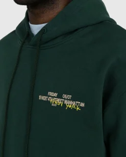 New Highsnobiety New York Line Hoodie Dark green