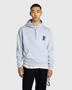 Cheap Highsnobiety Not In New York Hoodie Grey melangegrey