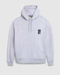 Cheap Highsnobiety Not In New York Hoodie Grey melangegrey