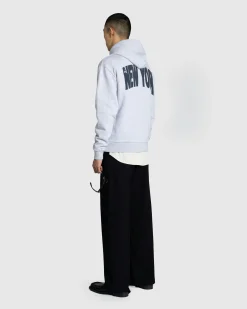 Cheap Highsnobiety Not In New York Hoodie Grey melangegrey