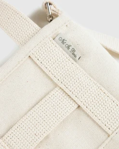 Best Sale Highsnobiety Not in Paris 5 Mini Canvas Tote Bag beige