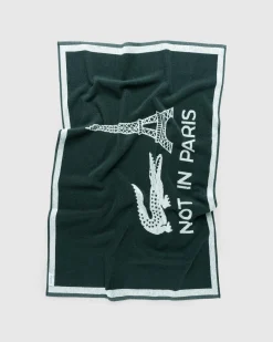 Cheap Lacoste Not In Paris Towel green