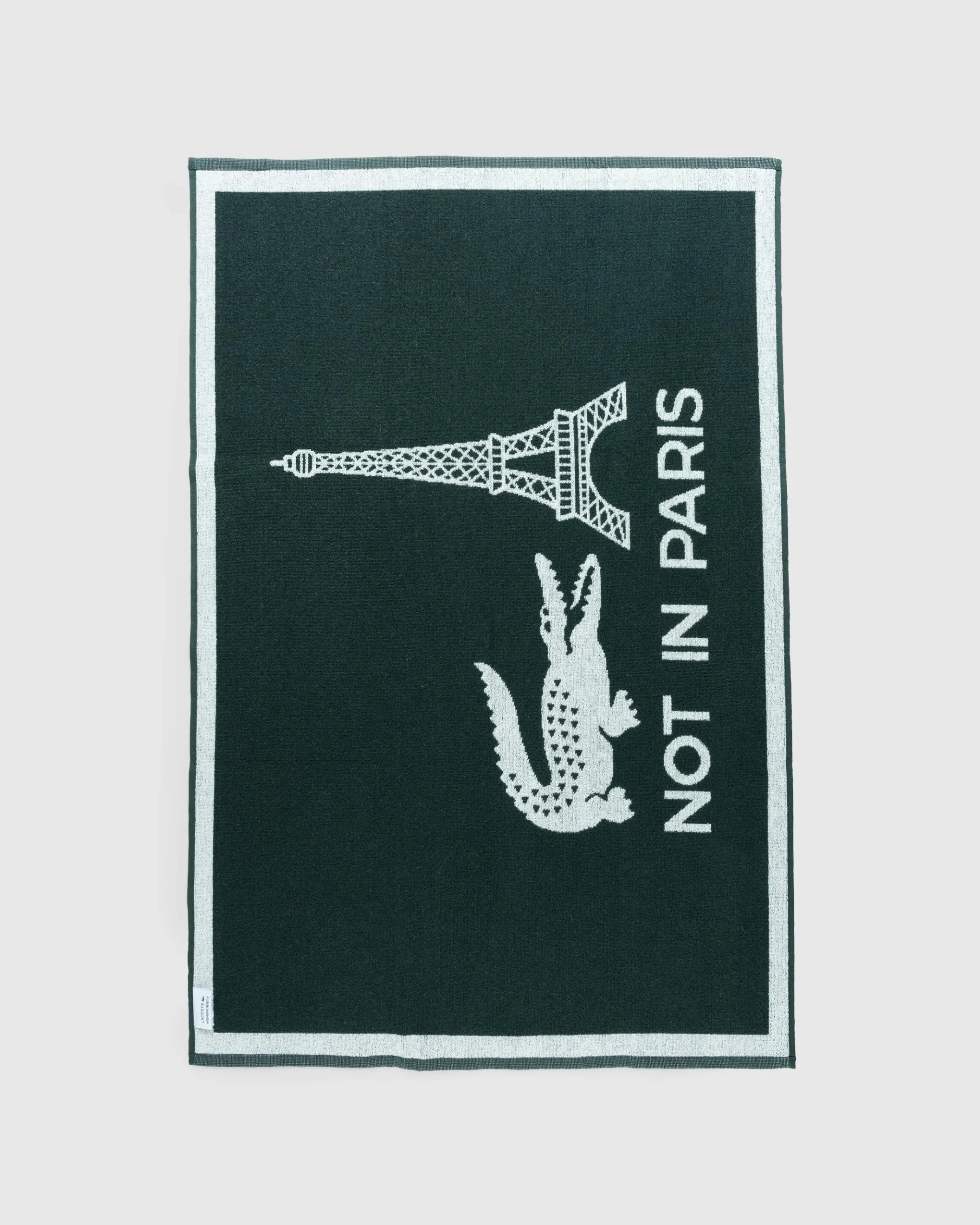 Cheap Lacoste Not In Paris Towel green