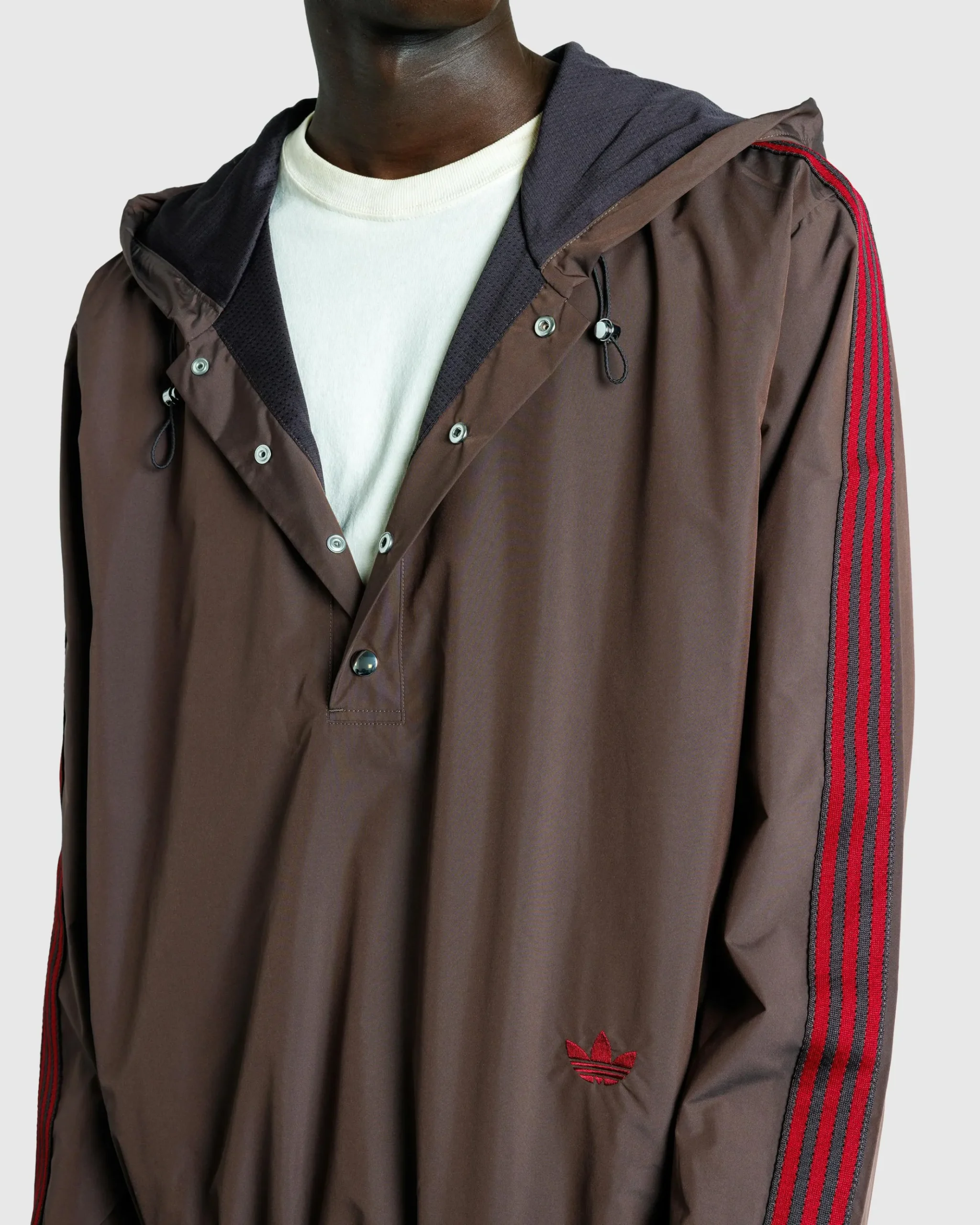 Cheap adidas Nylon Anorak Brown nbrown
